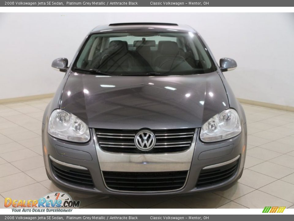 2008 Volkswagen Jetta SE Sedan Platinum Grey Metallic / Anthracite Black Photo #2