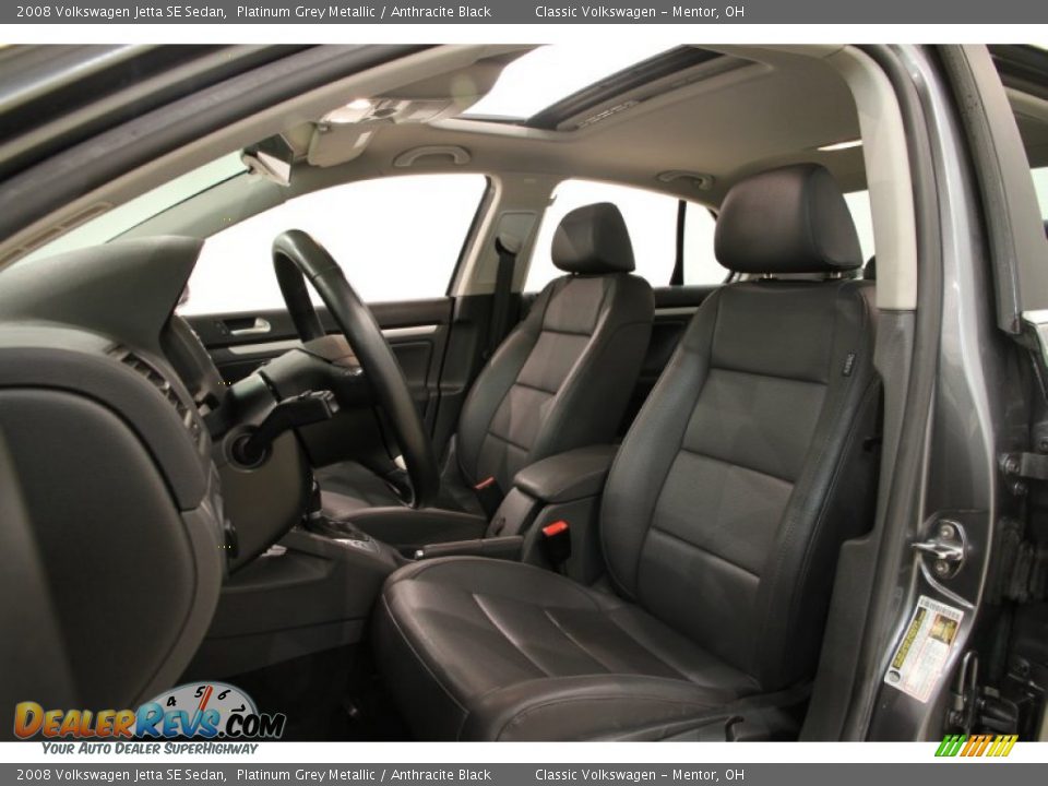 2008 Volkswagen Jetta SE Sedan Platinum Grey Metallic / Anthracite Black Photo #5