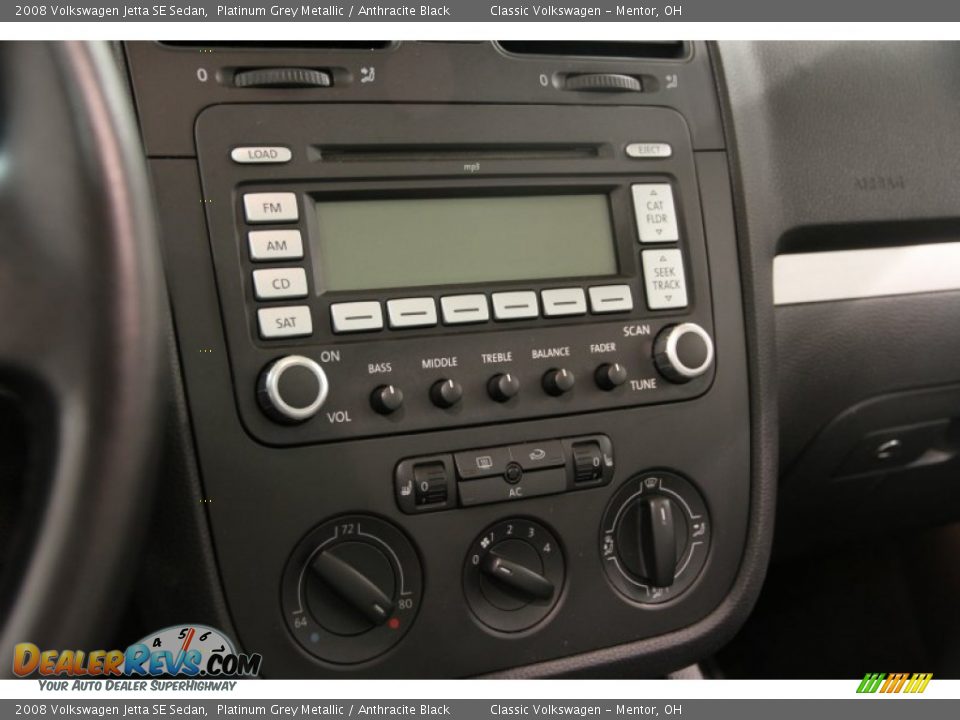 2008 Volkswagen Jetta SE Sedan Platinum Grey Metallic / Anthracite Black Photo #8
