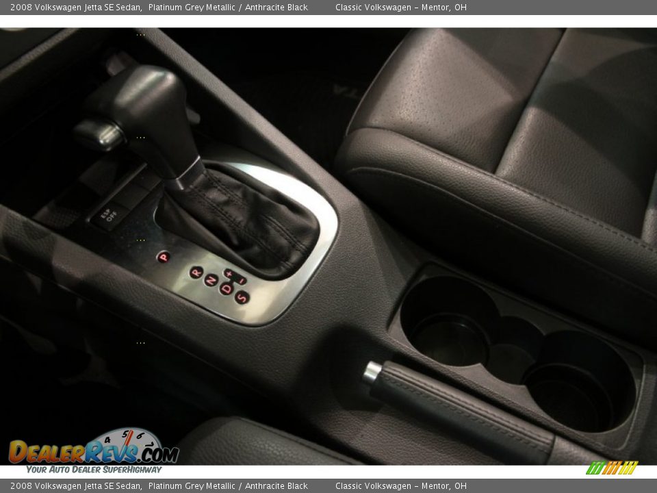 2008 Volkswagen Jetta SE Sedan Platinum Grey Metallic / Anthracite Black Photo #10
