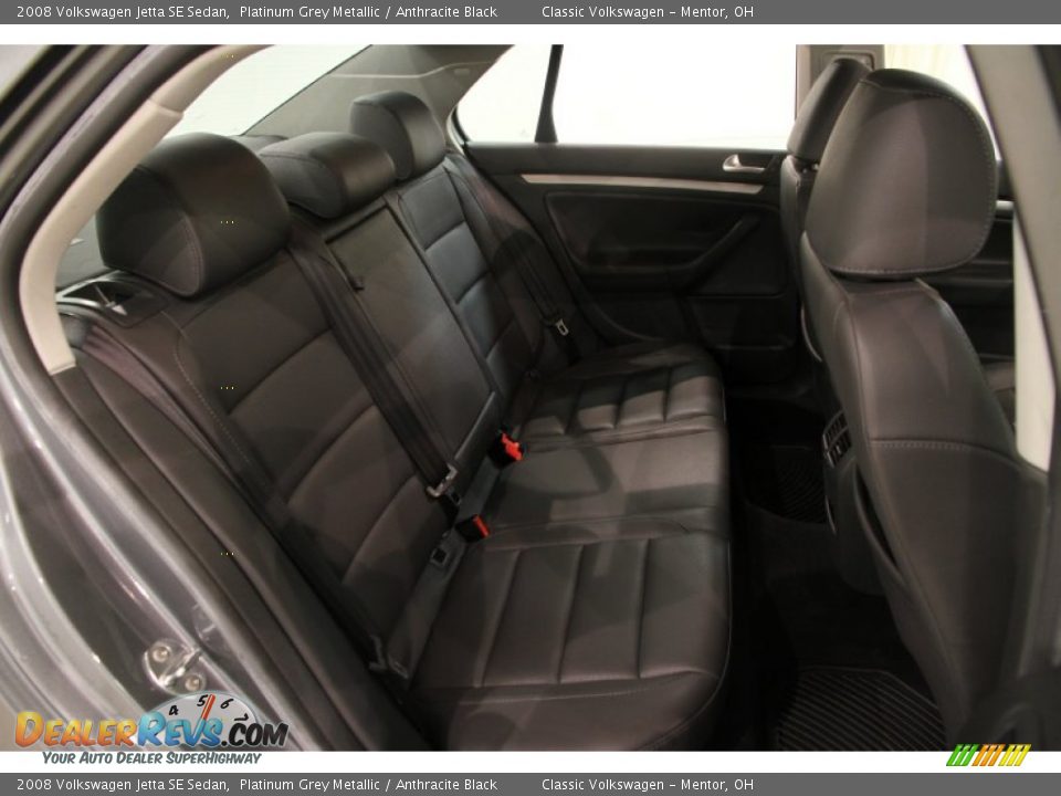 2008 Volkswagen Jetta SE Sedan Platinum Grey Metallic / Anthracite Black Photo #12