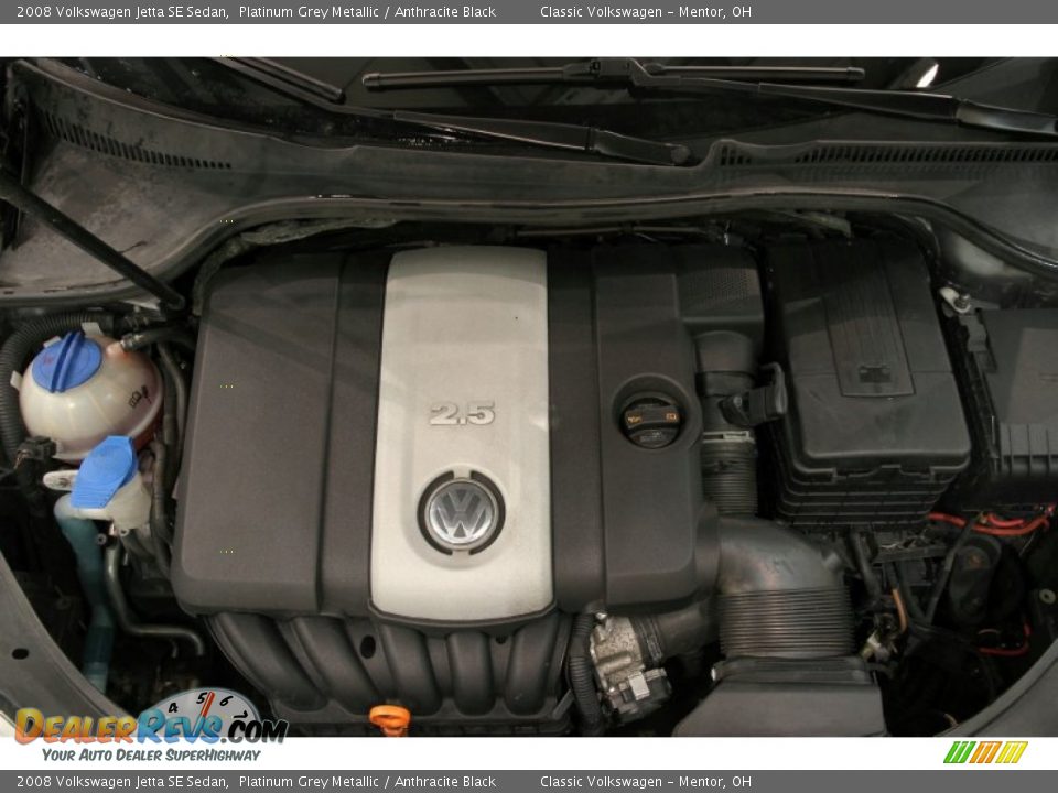 2008 Volkswagen Jetta SE Sedan Platinum Grey Metallic / Anthracite Black Photo #17