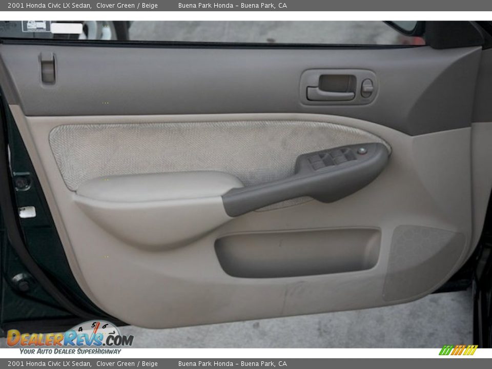 Door Panel of 2001 Honda Civic LX Sedan Photo #23