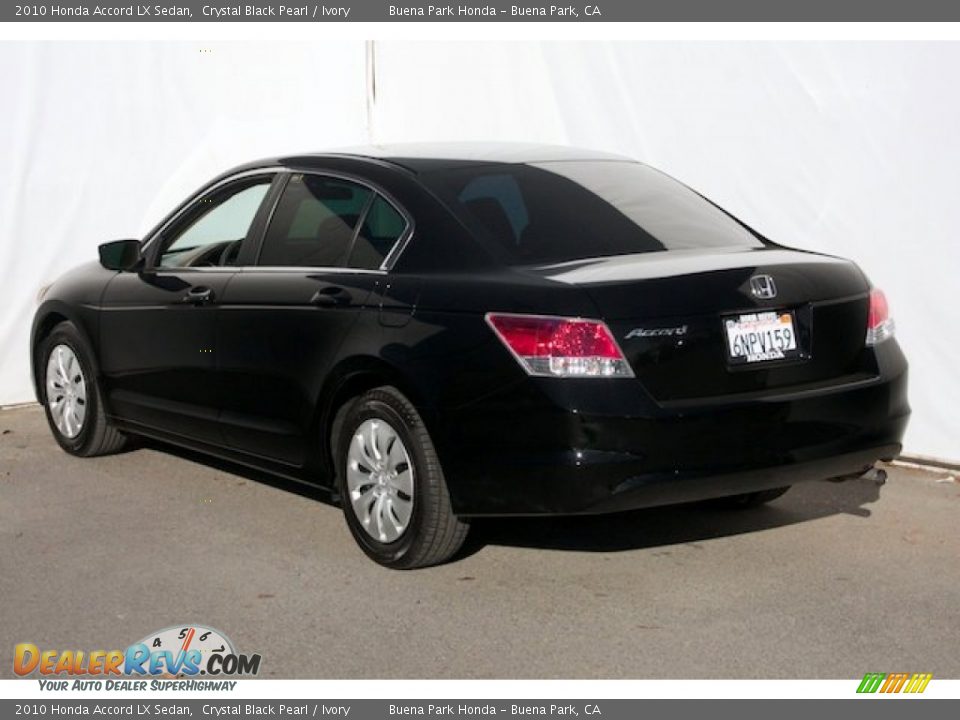 2010 Honda Accord LX Sedan Crystal Black Pearl / Ivory Photo #2