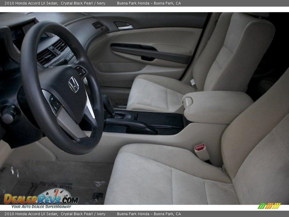 2010 Honda Accord LX Sedan Crystal Black Pearl / Ivory Photo #3