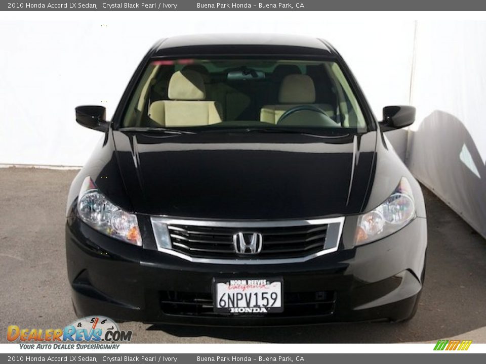 2010 Honda Accord LX Sedan Crystal Black Pearl / Ivory Photo #8