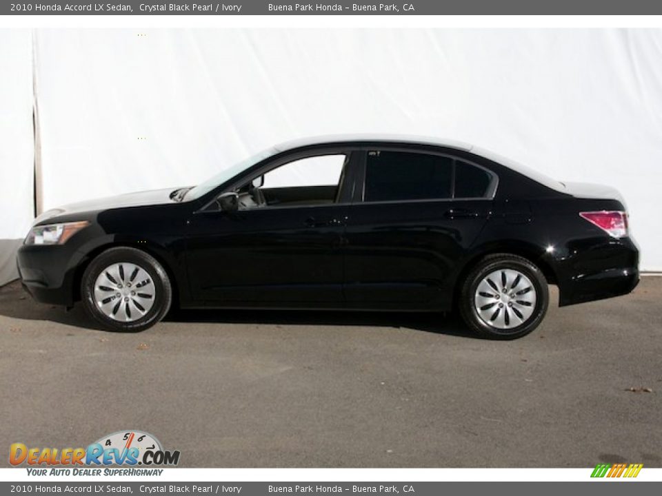 2010 Honda Accord LX Sedan Crystal Black Pearl / Ivory Photo #9