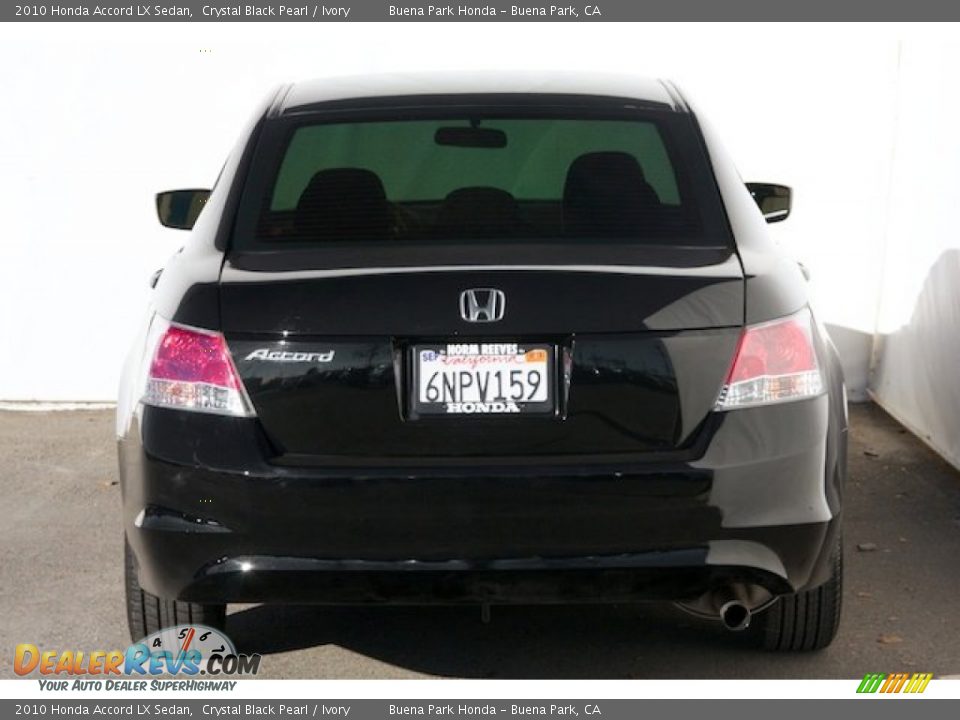 2010 Honda Accord LX Sedan Crystal Black Pearl / Ivory Photo #10