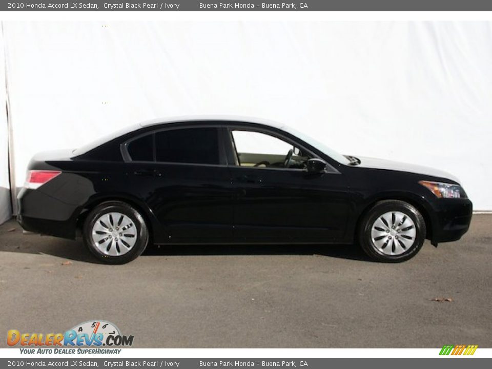 2010 Honda Accord LX Sedan Crystal Black Pearl / Ivory Photo #11