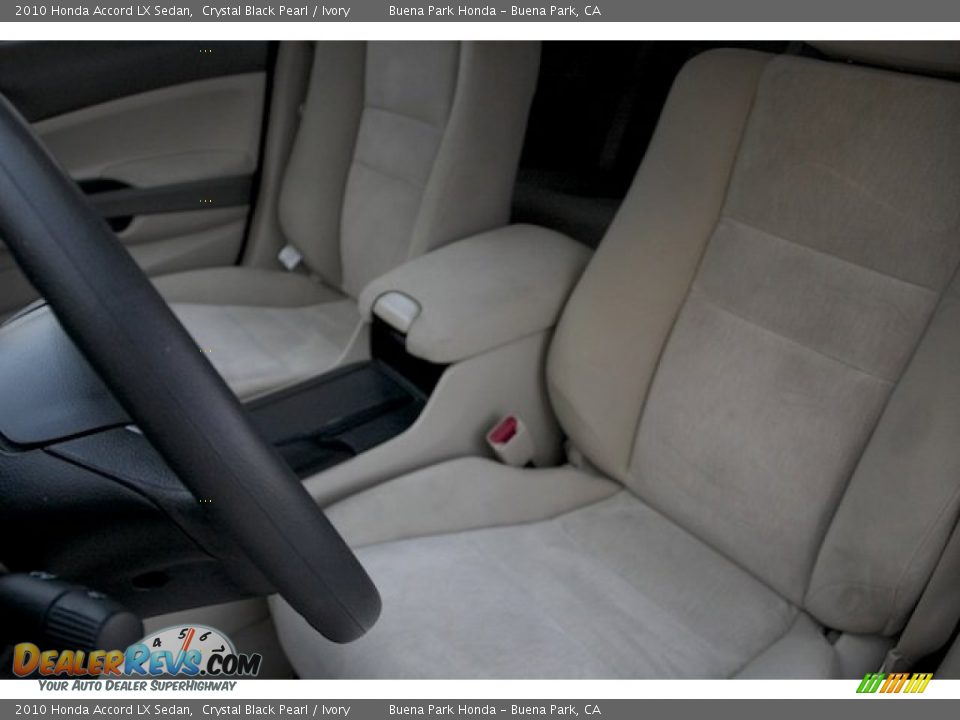 2010 Honda Accord LX Sedan Crystal Black Pearl / Ivory Photo #13