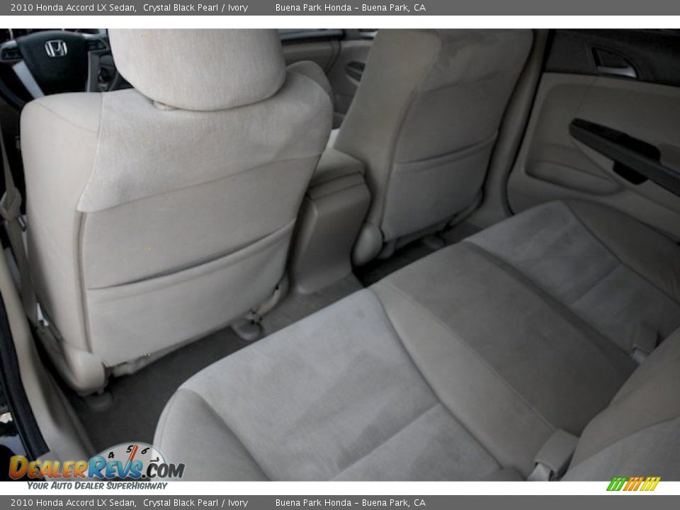 2010 Honda Accord LX Sedan Crystal Black Pearl / Ivory Photo #14