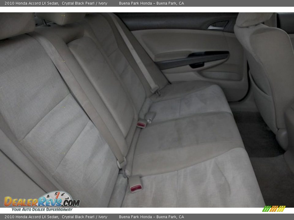 2010 Honda Accord LX Sedan Crystal Black Pearl / Ivory Photo #16