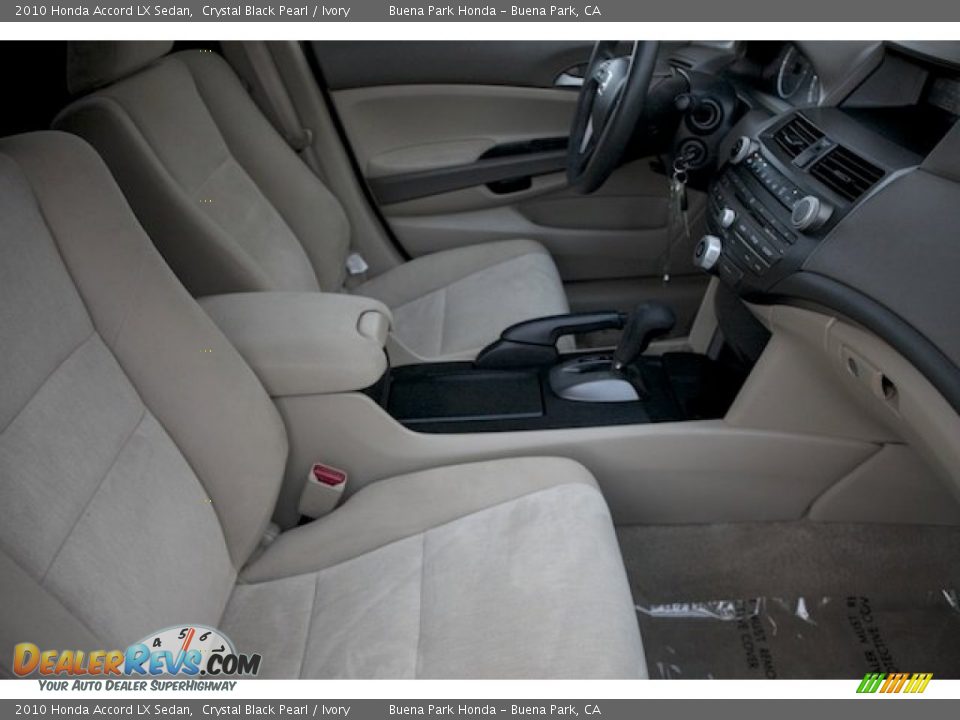 2010 Honda Accord LX Sedan Crystal Black Pearl / Ivory Photo #19