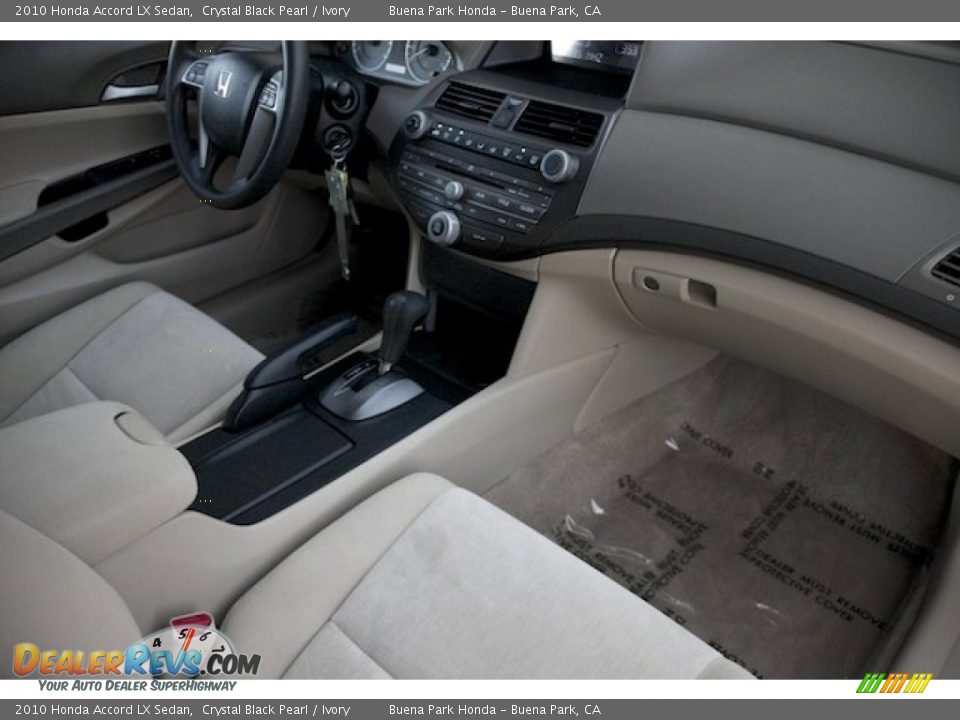 2010 Honda Accord LX Sedan Crystal Black Pearl / Ivory Photo #20