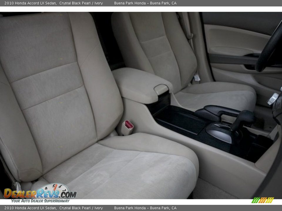 2010 Honda Accord LX Sedan Crystal Black Pearl / Ivory Photo #21