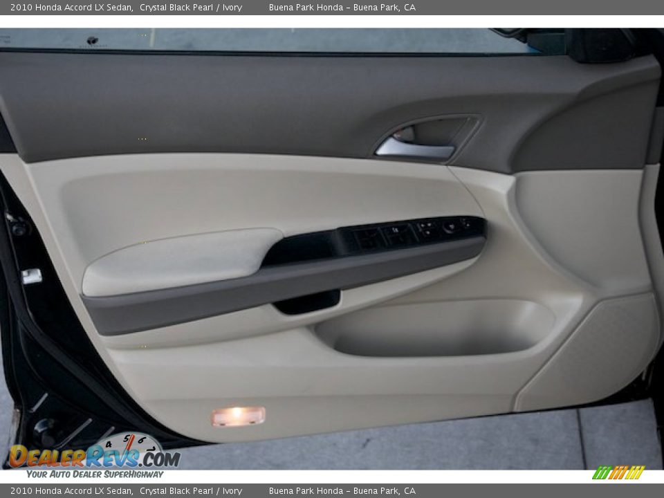 2010 Honda Accord LX Sedan Crystal Black Pearl / Ivory Photo #23