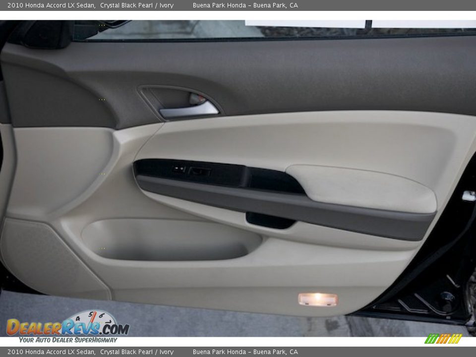 2010 Honda Accord LX Sedan Crystal Black Pearl / Ivory Photo #26