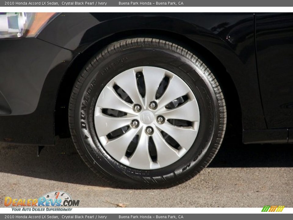 2010 Honda Accord LX Sedan Crystal Black Pearl / Ivory Photo #28