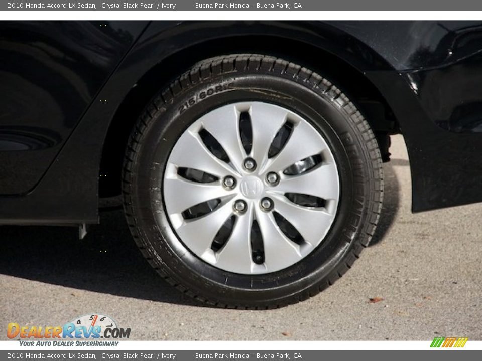2010 Honda Accord LX Sedan Crystal Black Pearl / Ivory Photo #29