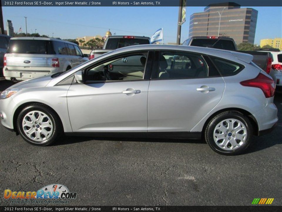 2012 Ford Focus SE 5-Door Ingot Silver Metallic / Stone Photo #3