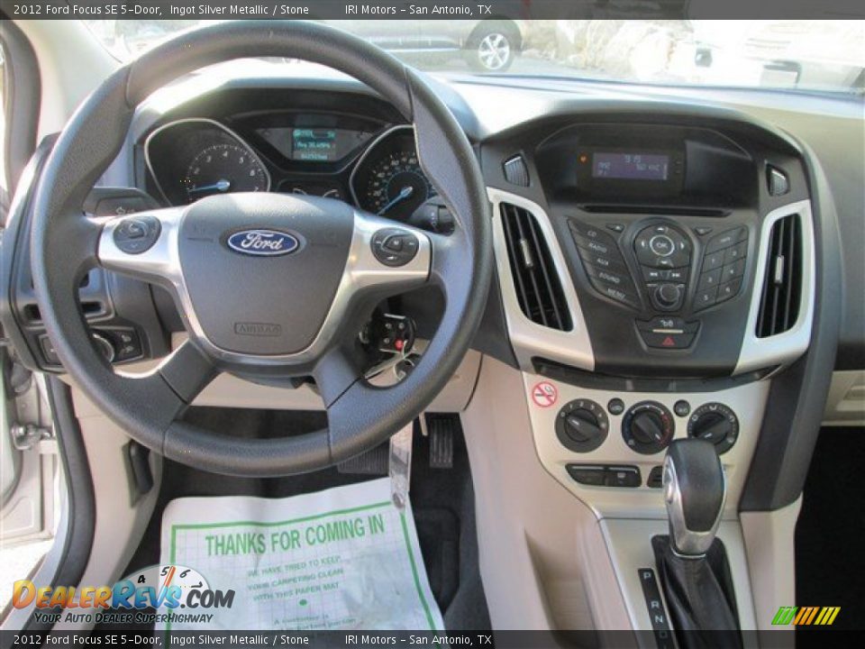2012 Ford Focus SE 5-Door Ingot Silver Metallic / Stone Photo #11