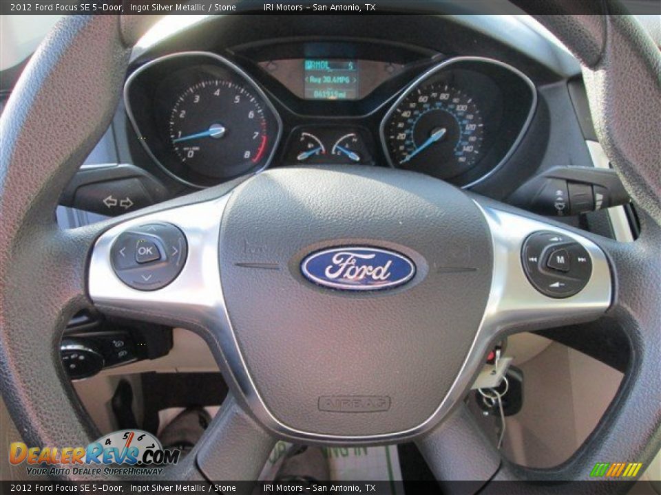 2012 Ford Focus SE 5-Door Ingot Silver Metallic / Stone Photo #18