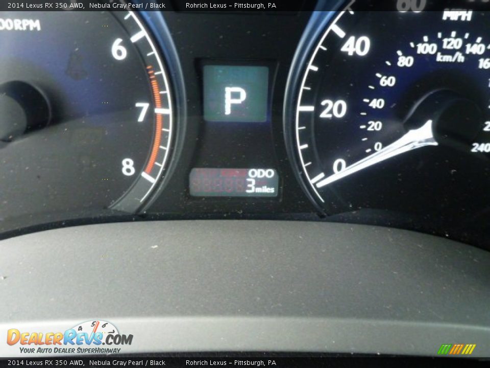2014 Lexus RX 350 AWD Nebula Gray Pearl / Black Photo #19