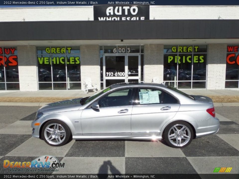 2012 Mercedes-Benz C 250 Sport Iridium Silver Metallic / Black Photo #1