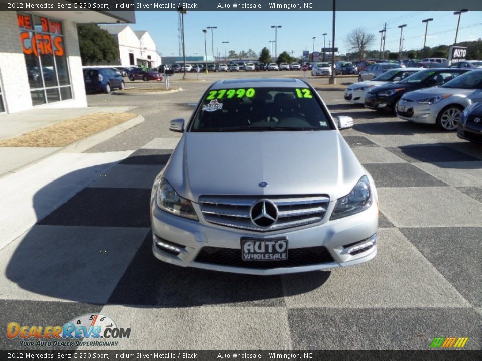 2012 Mercedes-Benz C 250 Sport Iridium Silver Metallic / Black Photo #2