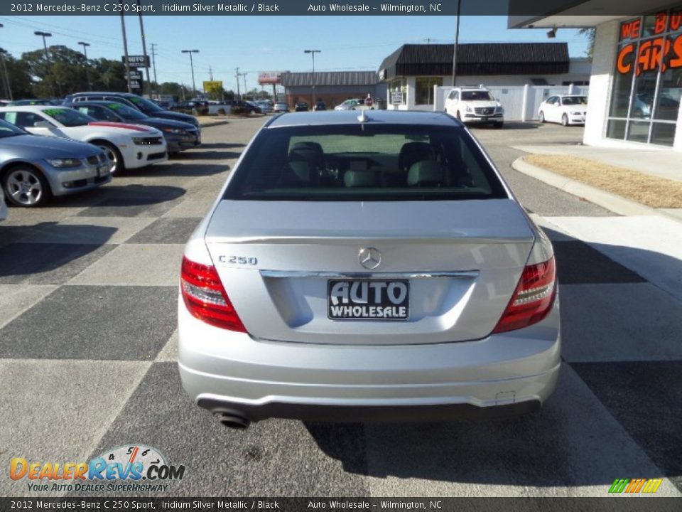 2012 Mercedes-Benz C 250 Sport Iridium Silver Metallic / Black Photo #4