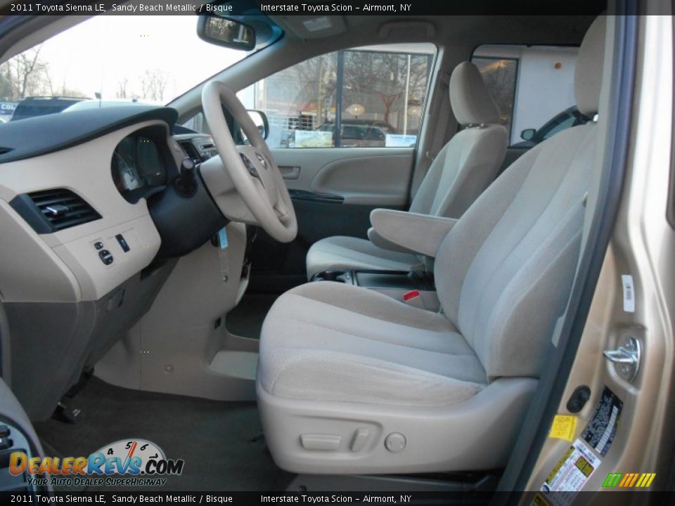 Front Seat of 2011 Toyota Sienna LE Photo #10