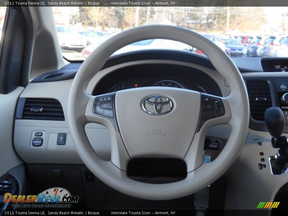 2011 Toyota Sienna LE Steering Wheel Photo #12