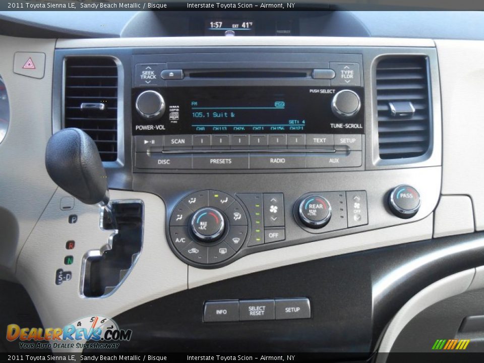 Controls of 2011 Toyota Sienna LE Photo #14