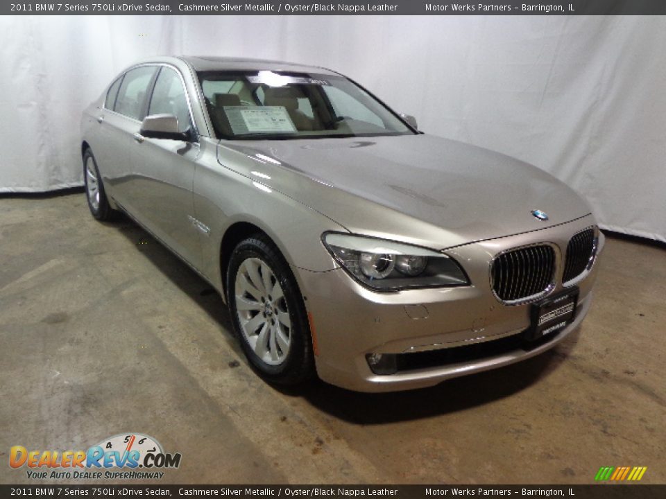 2011 BMW 7 Series 750Li xDrive Sedan Cashmere Silver Metallic / Oyster/Black Nappa Leather Photo #1