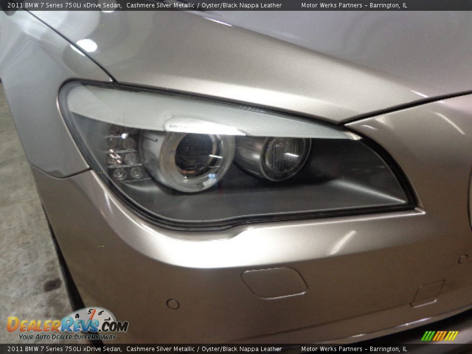 2011 BMW 7 Series 750Li xDrive Sedan Cashmere Silver Metallic / Oyster/Black Nappa Leather Photo #3