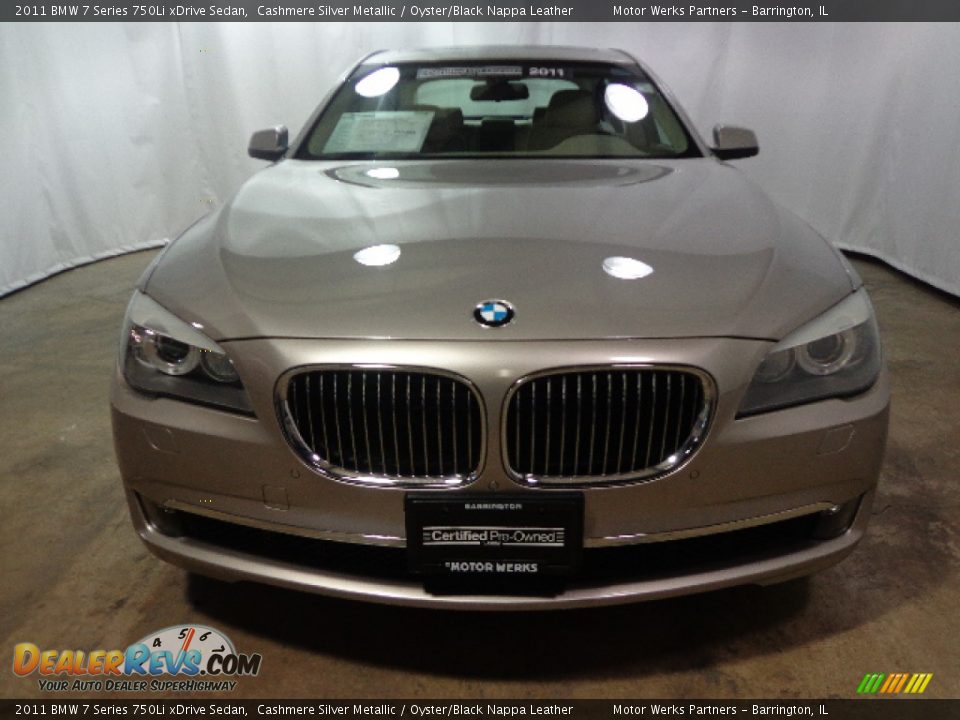 2011 BMW 7 Series 750Li xDrive Sedan Cashmere Silver Metallic / Oyster/Black Nappa Leather Photo #4
