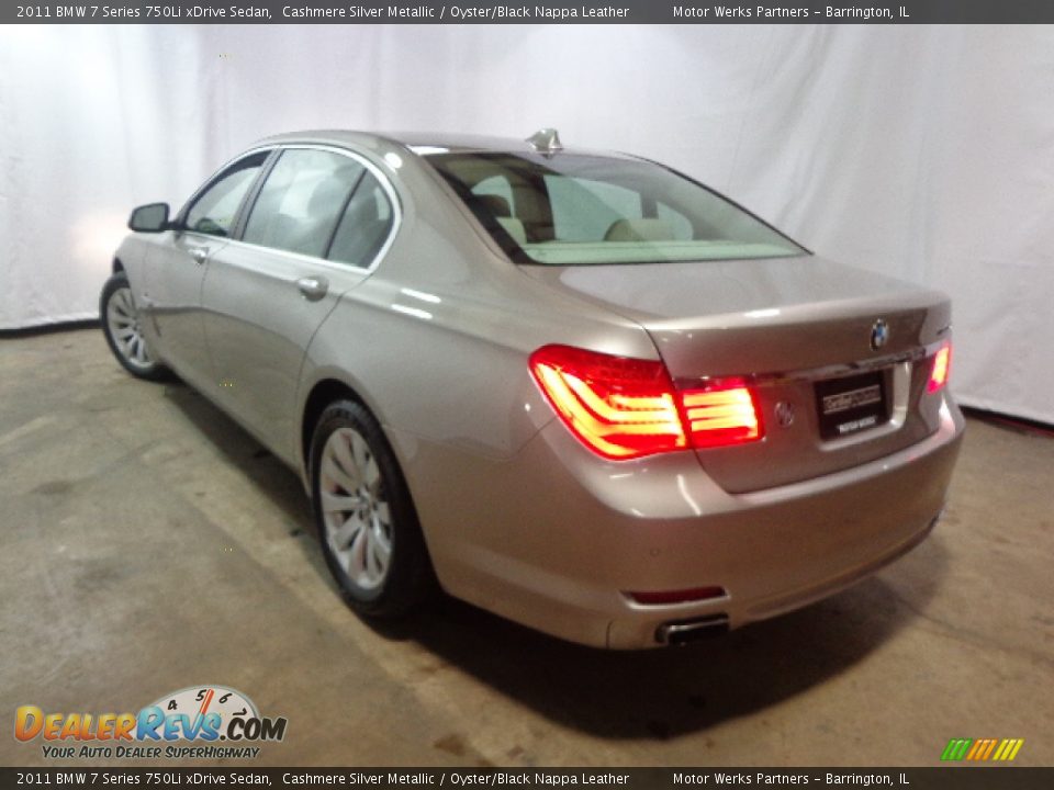 2011 BMW 7 Series 750Li xDrive Sedan Cashmere Silver Metallic / Oyster/Black Nappa Leather Photo #7
