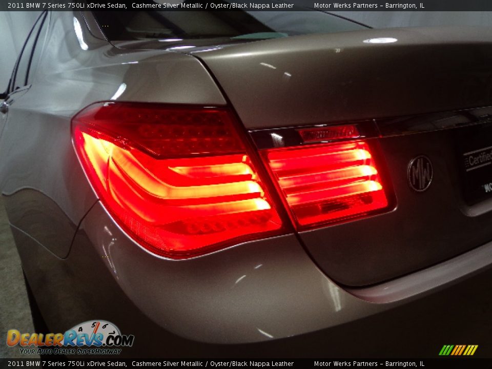 2011 BMW 7 Series 750Li xDrive Sedan Cashmere Silver Metallic / Oyster/Black Nappa Leather Photo #10