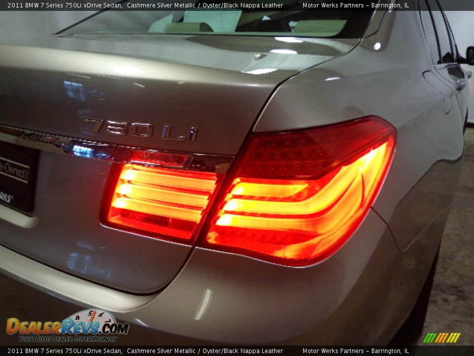 2011 BMW 7 Series 750Li xDrive Sedan Cashmere Silver Metallic / Oyster/Black Nappa Leather Photo #11