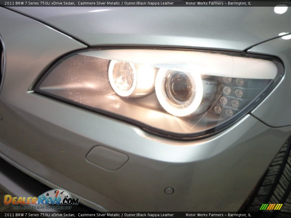 2011 BMW 7 Series 750Li xDrive Sedan Cashmere Silver Metallic / Oyster/Black Nappa Leather Photo #12