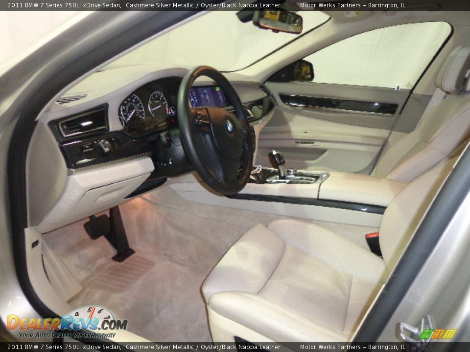 2011 BMW 7 Series 750Li xDrive Sedan Cashmere Silver Metallic / Oyster/Black Nappa Leather Photo #19