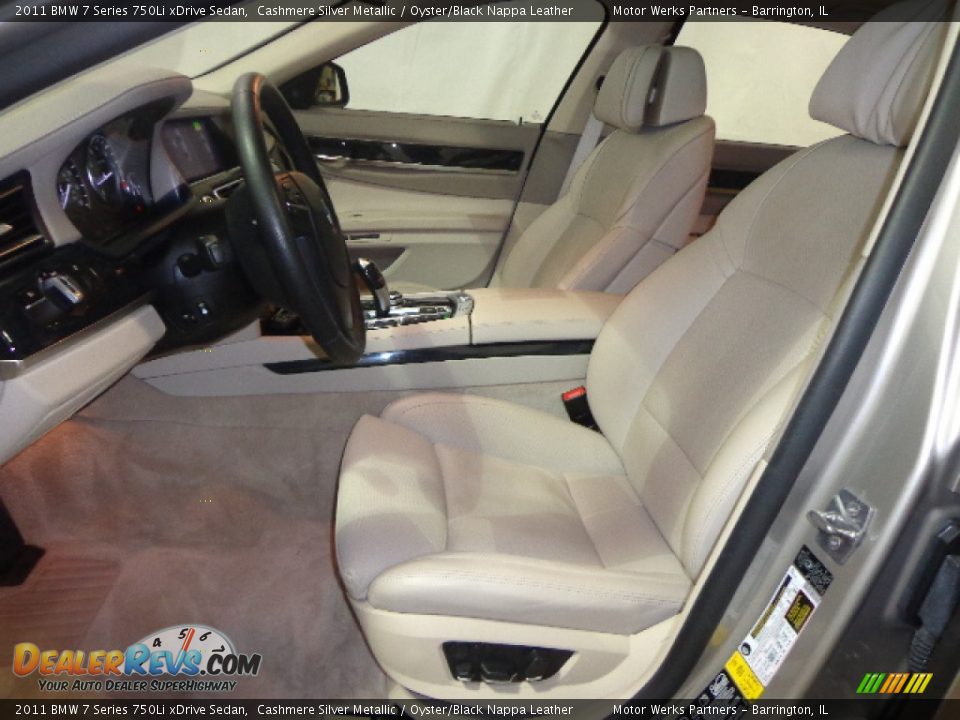 2011 BMW 7 Series 750Li xDrive Sedan Cashmere Silver Metallic / Oyster/Black Nappa Leather Photo #20