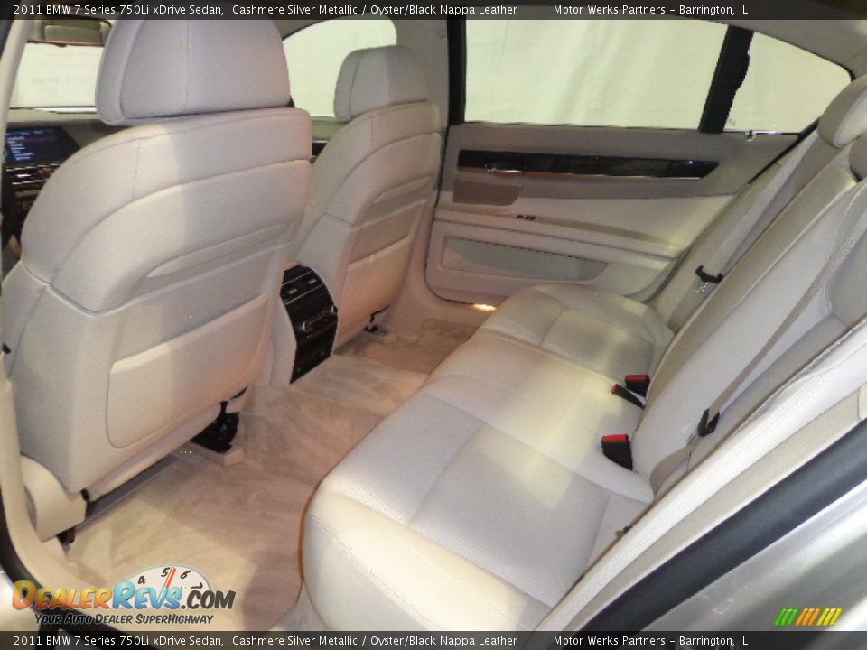 2011 BMW 7 Series 750Li xDrive Sedan Cashmere Silver Metallic / Oyster/Black Nappa Leather Photo #28