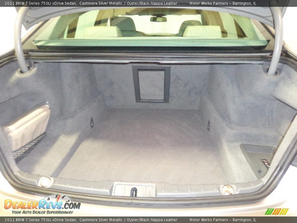 2011 BMW 7 Series 750Li xDrive Sedan Cashmere Silver Metallic / Oyster/Black Nappa Leather Photo #29
