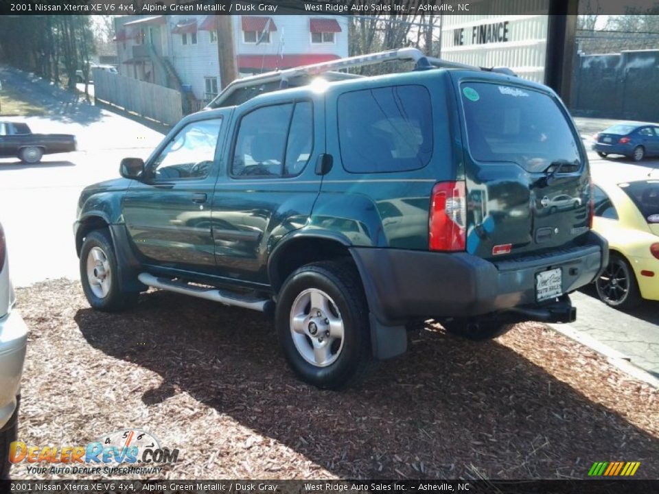 2001 Nissan Xterra XE V6 4x4 Alpine Green Metallic / Dusk Gray Photo #9