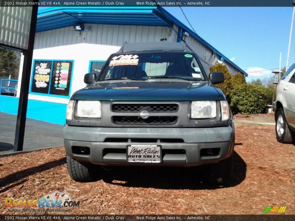2001 Nissan Xterra XE V6 4x4 Alpine Green Metallic / Dusk Gray Photo #13