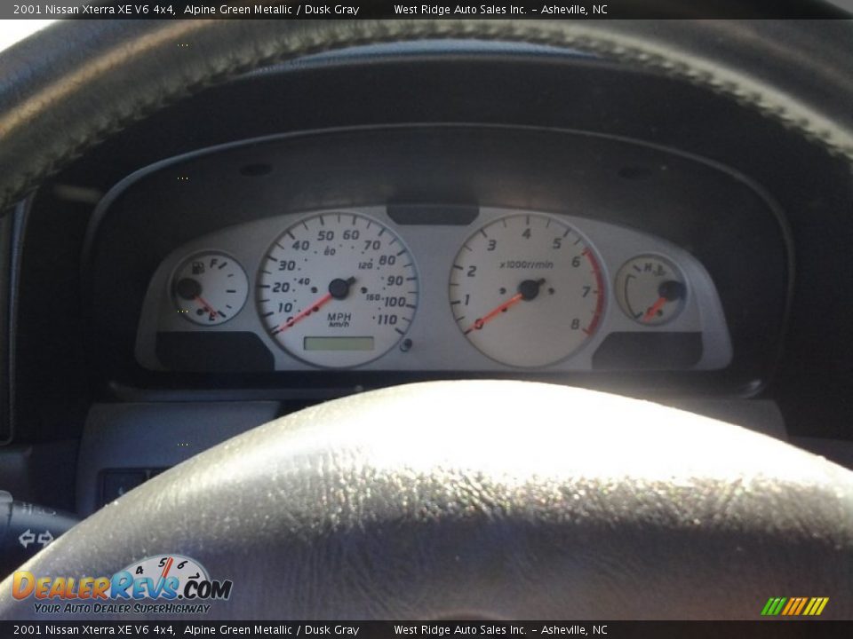 2001 Nissan Xterra XE V6 4x4 Alpine Green Metallic / Dusk Gray Photo #14