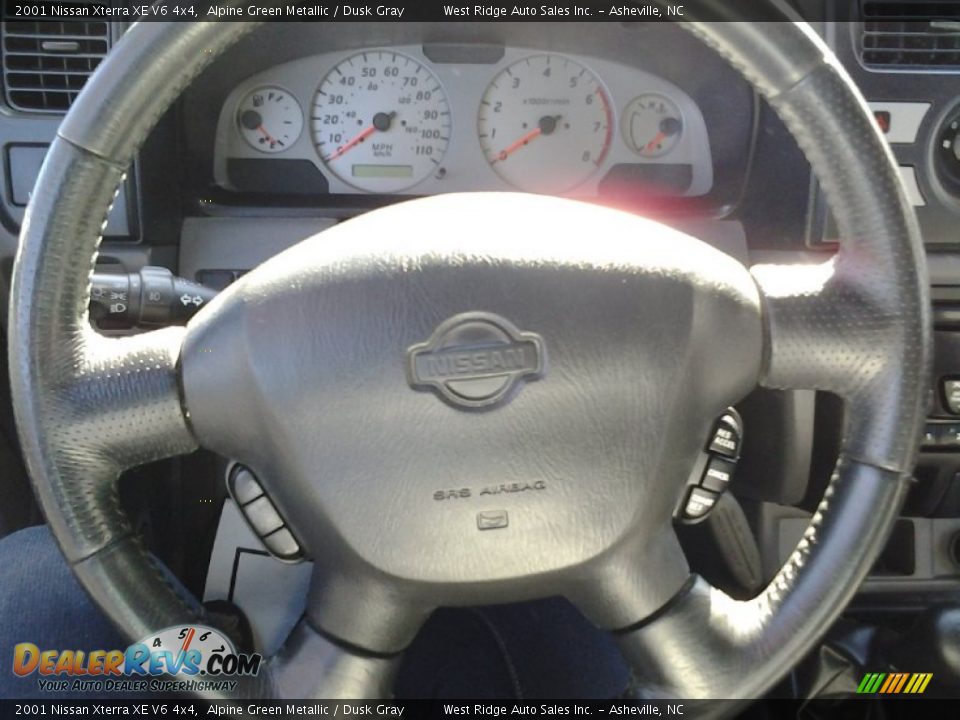 2001 Nissan Xterra XE V6 4x4 Alpine Green Metallic / Dusk Gray Photo #15