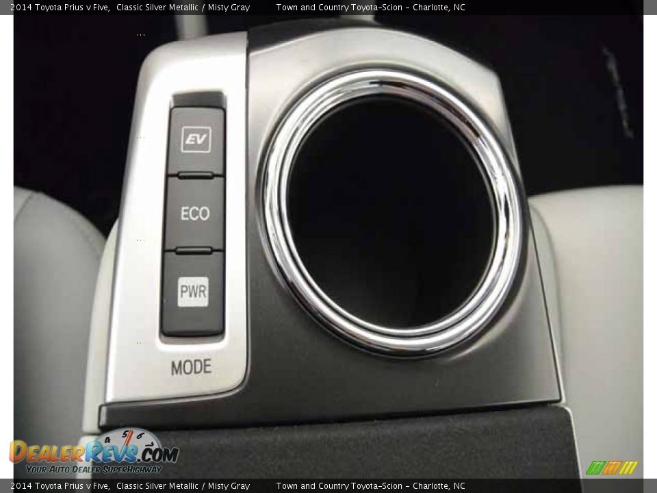 2014 Toyota Prius v Five Classic Silver Metallic / Misty Gray Photo #26