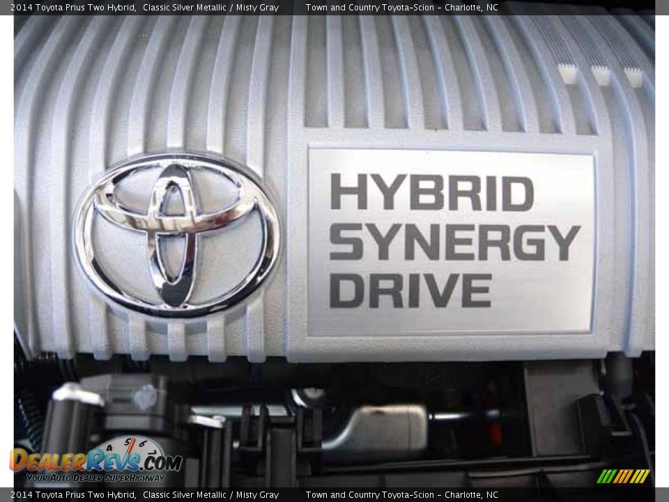2014 Toyota Prius Two Hybrid Classic Silver Metallic / Misty Gray Photo #33